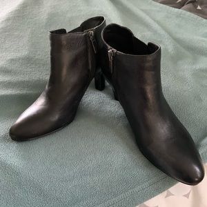 Black dress ankle boots